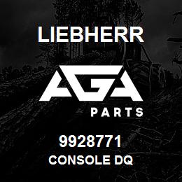 9928771 Liebherr CONSOLE DQ | AGA Parts