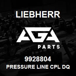 9928804 Liebherr PRESSURE LINE CPL DQ | AGA Parts