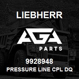 9928948 Liebherr PRESSURE LINE CPL DQ | AGA Parts