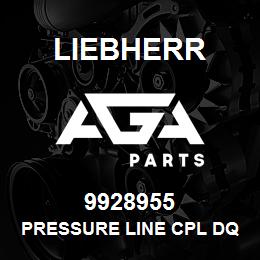 9928955 Liebherr PRESSURE LINE CPL DQ | AGA Parts