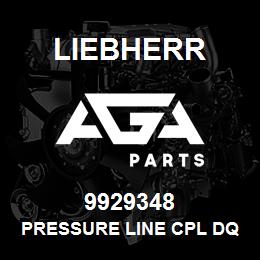 9929348 Liebherr PRESSURE LINE CPL DQ | AGA Parts