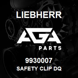 9930007 Liebherr SAFETY CLIP DQ | AGA Parts