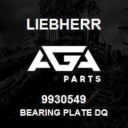 9930549 Liebherr BEARING PLATE DQ | AGA Parts