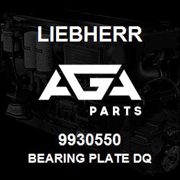 9930550 Liebherr BEARING PLATE DQ | AGA Parts