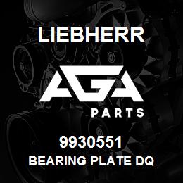 9930551 Liebherr BEARING PLATE DQ | AGA Parts