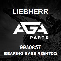 9930857 Liebherr BEARING BASE RIGHTDQ | AGA Parts