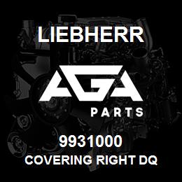 9931000 Liebherr COVERING RIGHT DQ | AGA Parts