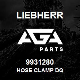 9931280 Liebherr HOSE CLAMP DQ | AGA Parts