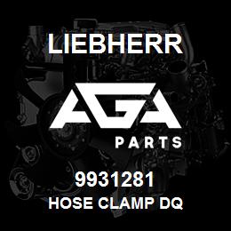 9931281 Liebherr HOSE CLAMP DQ | AGA Parts