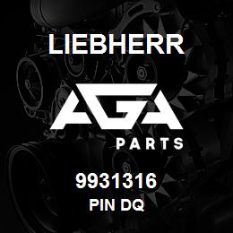 9931316 Liebherr PIN DQ | AGA Parts