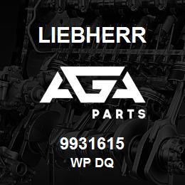 9931615 Liebherr WP DQ | AGA Parts