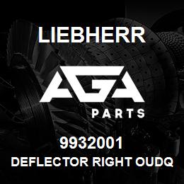 9932001 Liebherr DEFLECTOR RIGHT OUDQ | AGA Parts