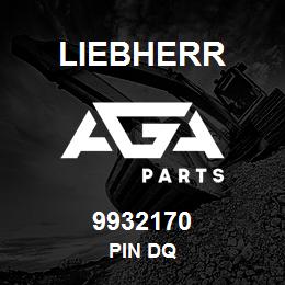 9932170 Liebherr PIN DQ | AGA Parts