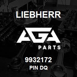 9932172 Liebherr PIN DQ | AGA Parts