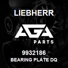 9932186 Liebherr BEARING PLATE DQ | AGA Parts