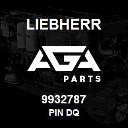 9932787 Liebherr PIN DQ | AGA Parts