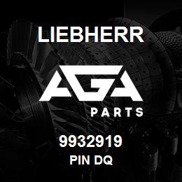 9932919 Liebherr PIN DQ | AGA Parts