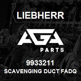 9933211 Liebherr SCAVENGING DUCT FADQ | AGA Parts