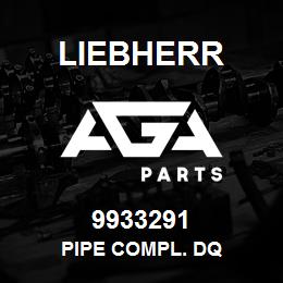 9933291 Liebherr PIPE COMPL. DQ | AGA Parts