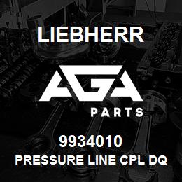 9934010 Liebherr PRESSURE LINE CPL DQ | AGA Parts