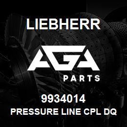 9934014 Liebherr PRESSURE LINE CPL DQ | AGA Parts