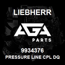 9934376 Liebherr PRESSURE LINE CPL DQ | AGA Parts