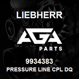 9934383 Liebherr PRESSURE LINE CPL DQ | AGA Parts