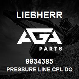 9934385 Liebherr PRESSURE LINE CPL DQ | AGA Parts