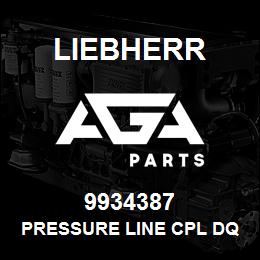 9934387 Liebherr PRESSURE LINE CPL DQ | AGA Parts