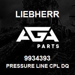 9934393 Liebherr PRESSURE LINE CPL DQ | AGA Parts