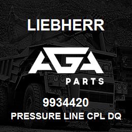 9934420 Liebherr PRESSURE LINE CPL DQ | AGA Parts