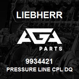 9934421 Liebherr PRESSURE LINE CPL DQ | AGA Parts