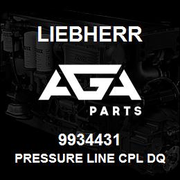 9934431 Liebherr PRESSURE LINE CPL DQ | AGA Parts