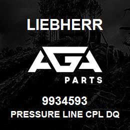 9934593 Liebherr PRESSURE LINE CPL DQ | AGA Parts