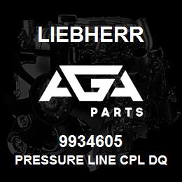 9934605 Liebherr PRESSURE LINE CPL DQ | AGA Parts