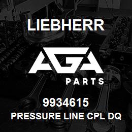 9934615 Liebherr PRESSURE LINE CPL DQ | AGA Parts