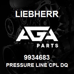 9934683 Liebherr PRESSURE LINE CPL DQ | AGA Parts