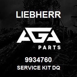 9934760 Liebherr SERVICE KIT DQ | AGA Parts