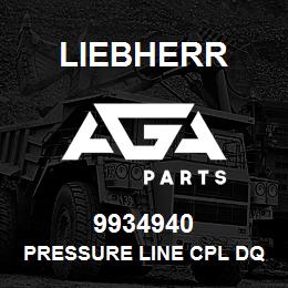 9934940 Liebherr PRESSURE LINE CPL DQ | AGA Parts