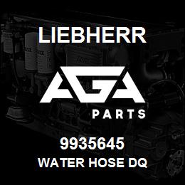 9935645 Liebherr WATER HOSE DQ | AGA Parts