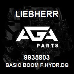 9935803 Liebherr BASIC BOOM F.HYDR.DQ | AGA Parts