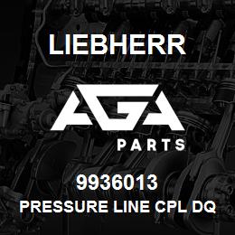 9936013 Liebherr PRESSURE LINE CPL DQ | AGA Parts