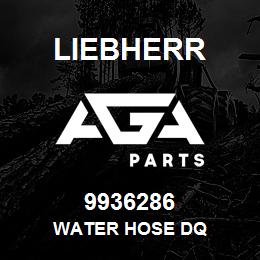 9936286 Liebherr WATER HOSE DQ | AGA Parts