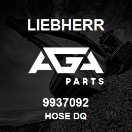 9937092 Liebherr HOSE DQ | AGA Parts