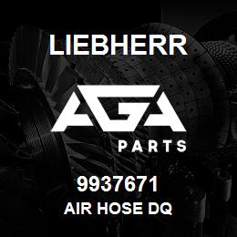 9937671 Liebherr AIR HOSE DQ | AGA Parts