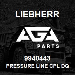 9940443 Liebherr PRESSURE LINE CPL DQ | AGA Parts