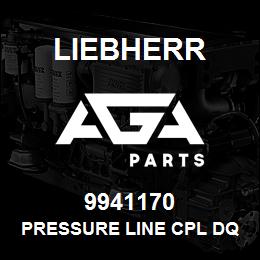 9941170 Liebherr PRESSURE LINE CPL DQ | AGA Parts