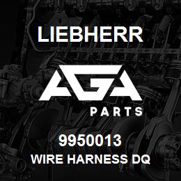 9950013 Liebherr WIRE HARNESS DQ | AGA Parts