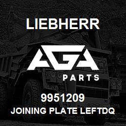 9951209 Liebherr JOINING PLATE LEFTDQ | AGA Parts