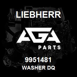 9951481 Liebherr WASHER DQ | AGA Parts